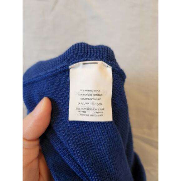 J. Crew 100% Merino Wool Blue Full Length Skirt Size 6 - Picture 7 of 8